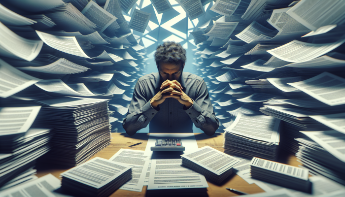 Debt Consolidation Interest Rates Explained: Your Essential Guide | DCL Person analyzing debt consolidation interest rates chart, surrounded by financial documents and calculator.
