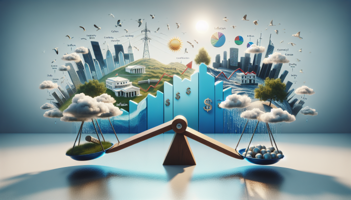 Debt Consolidation Interest Rates Explained: Your Essential Guide | DCL A dynamic economic landscape affecting debt consolidation due to fluctuating interest rates and market conditions.