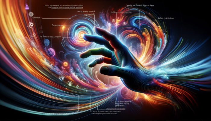 Lawlessness Survival: A hand reaching out from a digital interface, symbolizing assistance, with a contact form in the background.