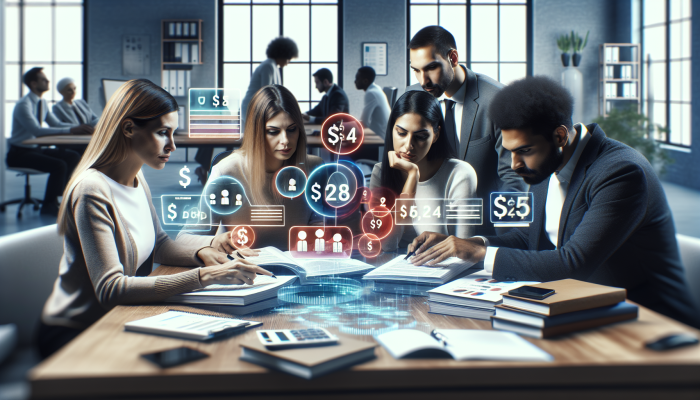 How Debt Consolidation Compares to Snowball Plans: UK Focus | DCL UK individuals reviewing debt consolidation options, including personal loans, in a financial advisor's office.