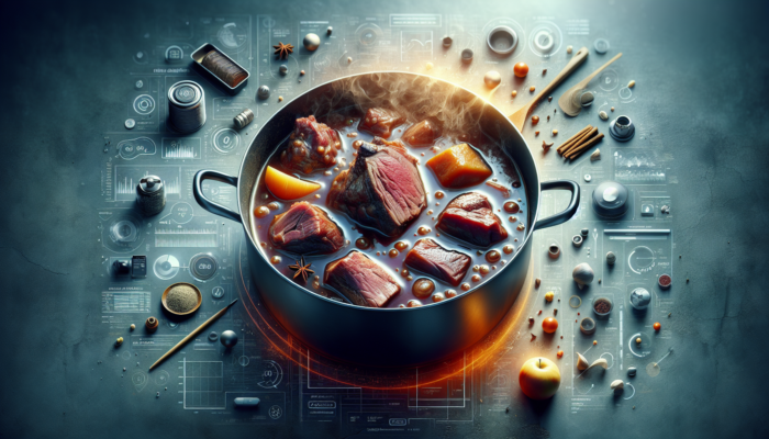 Hearty Irish stew with slow-cooked lamb shoulder and shank in rich, savory broth.