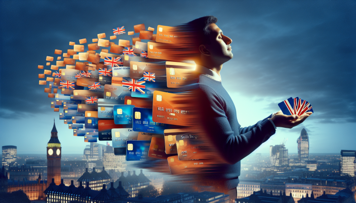How Much Debt Do You Need to Consolidate: A UK Guide | DCL Person in the UK consolidating multiple debts into one loan, symbolizing financial relief, with UK skyline.