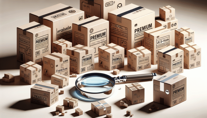 Stack of premium, double-walled UK-made cardboard boxes labeled "Fragile", inspected for damage.
