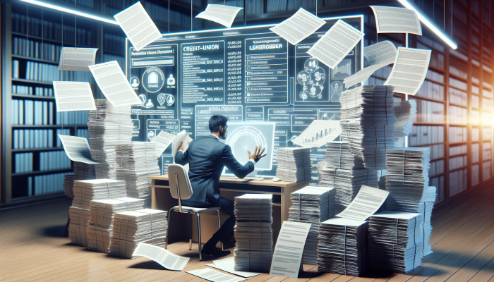 How to Compare Debt Consolidation Loan APRs: A Guide | DCL A person comparing APR rates from various lenders in a study room filled with documents and a computer.