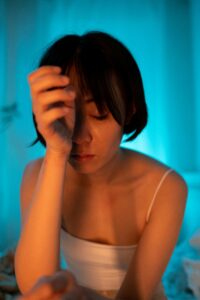 Tired woman