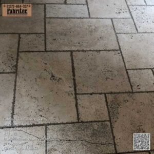 travertine floor after regular steam cleaning