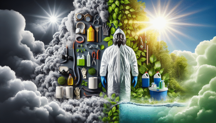 Comparison of chemical grout cleaners with harsh fumes against eco-friendly natural cleaners.