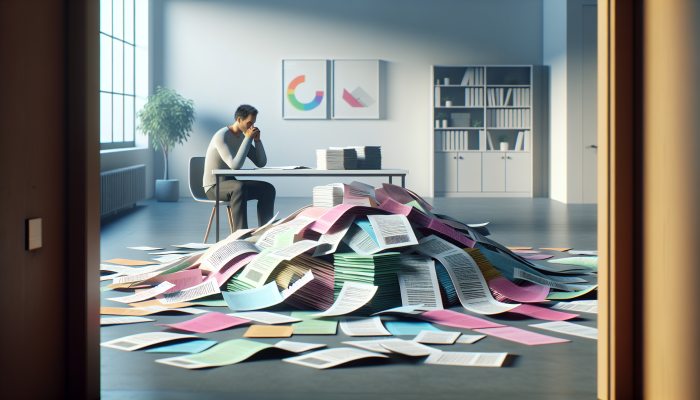 Does Debt Consolidation Hurt Your Future Loans: Impact Explained | DCL Does Debt Consolidation Hurt Your Future Loans: A person consolidating colorful debt papers into one clear document in a serene office, symbolizing financial relief.