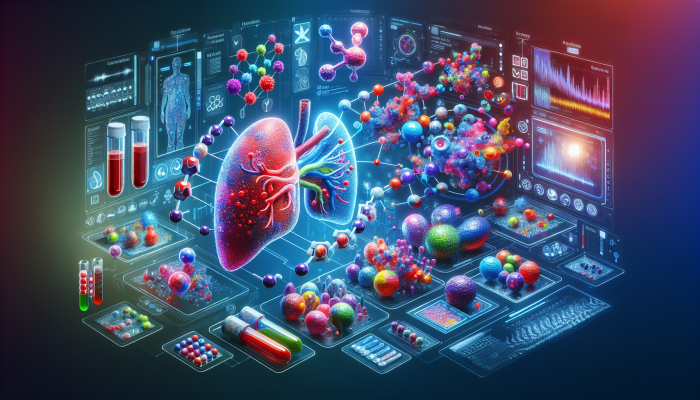 Illustration of advanced liver blood tests analyzing enzymes and proteins for early detection of liver diseases.