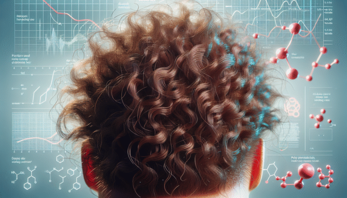 A vibrant illustration of a healthy scalp with lush hair, showing its protective and nutrient functions, with scientific charts.