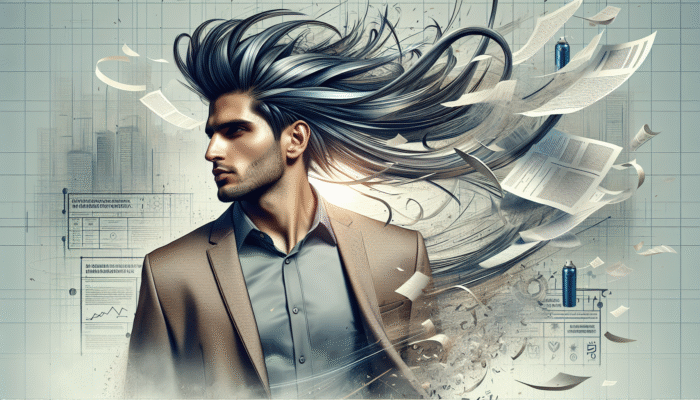 Person showcasing a chic, wind-resistant hairstyle in an urban environment, illustrating the effectiveness of strong hold hairspray.