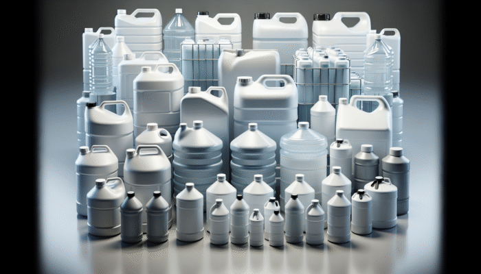 Durable polyethylene water containers available in various sizes, from 1-gallon to 55-gallon, suitable for household and emergency use.