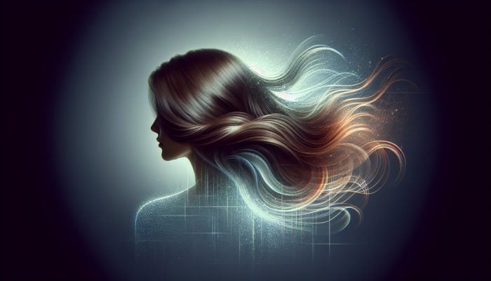A woman with softly layered, slightly wavy hair flowing gracefully, enhancing volume and fullness.