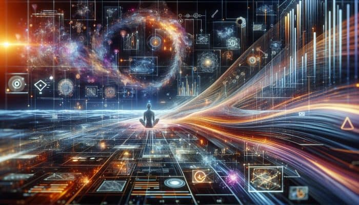 Target: United Kingdom | DCL Glowing AI networks analyzing data streams for personalized debt solutions in a digital landscape.