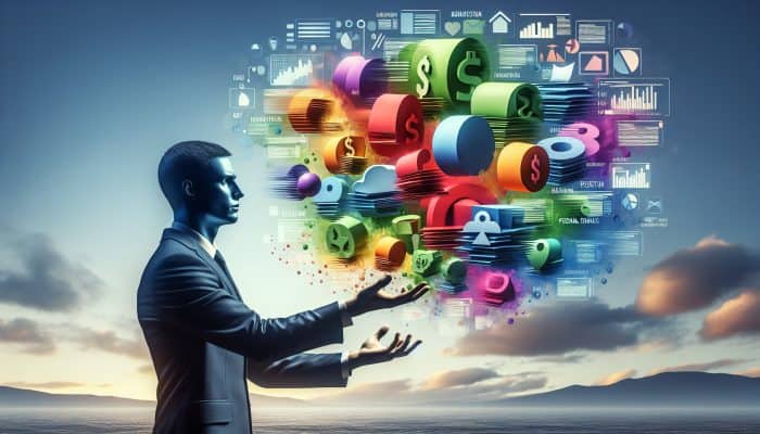 How to Consolidate Debt Across State Lines: A Guide | DCL How to Consolidate Debt Across State Lines: A person consolidating colorful debt papers into one clear loan document, symbolizing financial control and simplicity.
