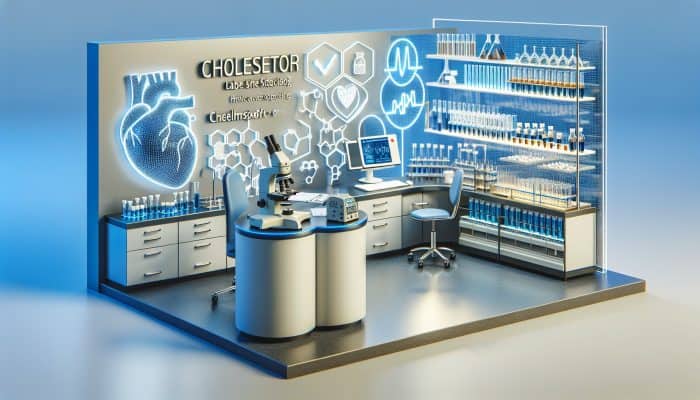 Modern medical lab in Chelmsford specializing in cholesterol testing with advanced equipment and welcoming reception.