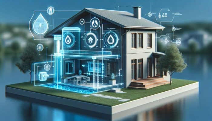 Water Leak Detection Services in Richmond: Modern Richmond home with advanced water leak detection system, ensuring peace and security.