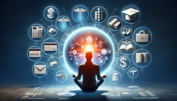 Trends in Debt Consolidation for Millennials: UK Insights | DCL Trends in Debt Consolidation for Millennials: A young millennial consolidating various debts into one glowing loan document, symbolizing financial relief.