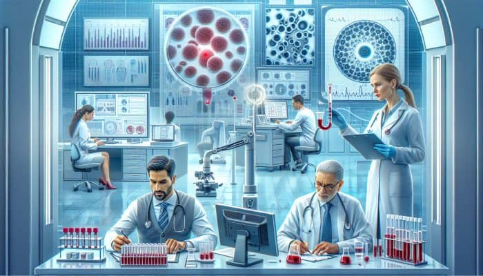 Coeliac Blood Test in Andover: Illustration of coeliac blood test analysis by experts in Andover lab.
