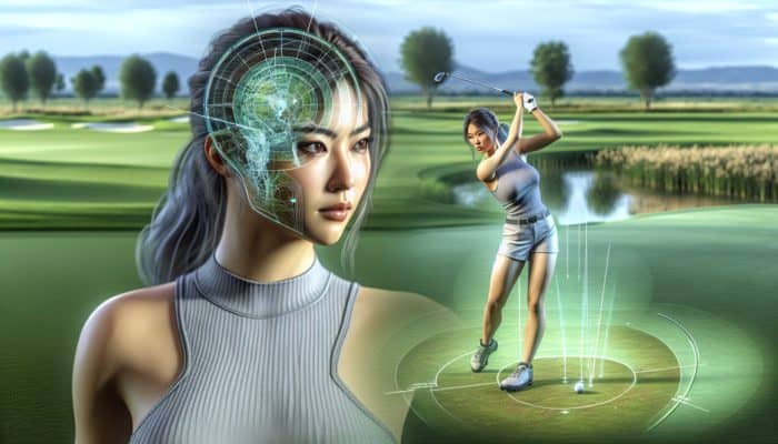 How to Improve Golf Shot Visualization: A golfer visualizing the perfect shot on a serene course, enhancing accuracy and confidence.
