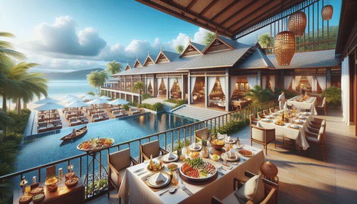 Luxurious resort with personalized amenities, diverse dining, and unique cultural experiences, enhanced by exceptional staff service.