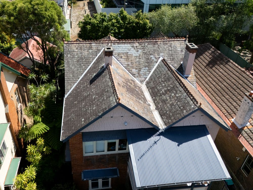 Before New Slate Roof