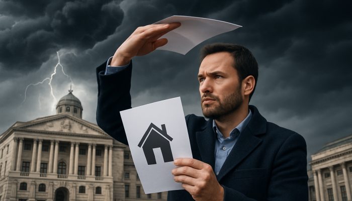 Borrower shielding mortgage documents from stormy interest-rate clouds over Bank of England