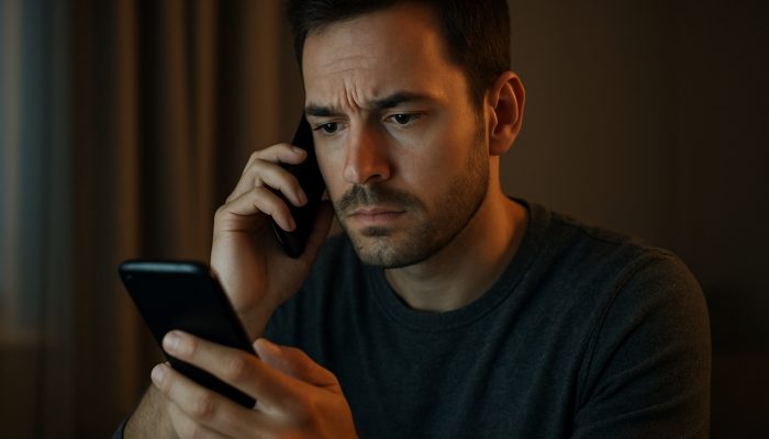 Not Sharing Codes With Callers or Texters: Stay Secure Now | DCL Person verifies bank call by dialing official number, ignoring spoofed caller ID on phone screen