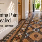 Victorian Tile Floor Revealed After Years of Abandonment