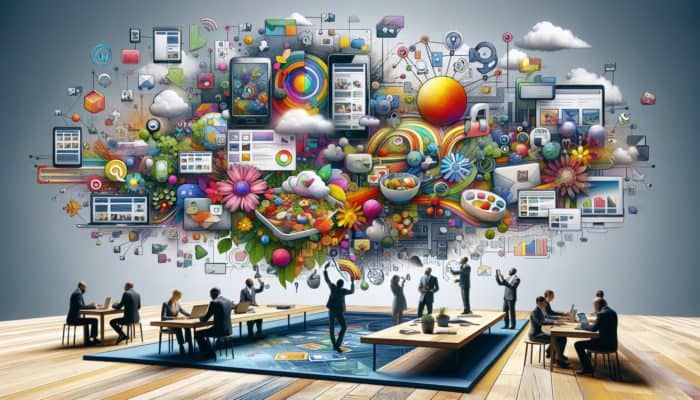Yeovil residents interacting on social media: sharing posts on Facebook, showcasing on Instagram, networking on LinkedIn.